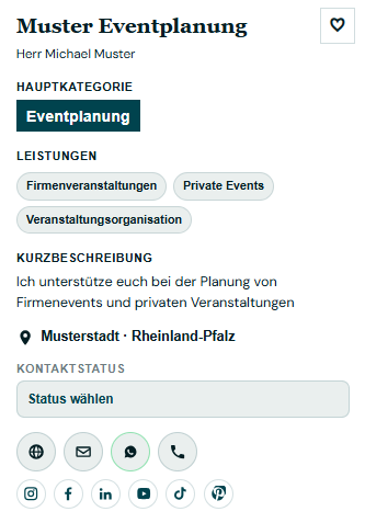 Beispiel eines Eventworker-Basisprofils